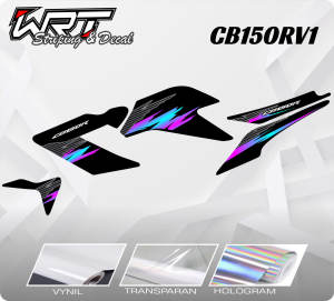 Striping CB150R V1-Stiker Decal CB150R Old Carbon v1