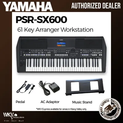 Yamaha PSR-SX600 61 Key Arranger Workstation Keyboard Basic Package (PSRSX600 PSR SX600)