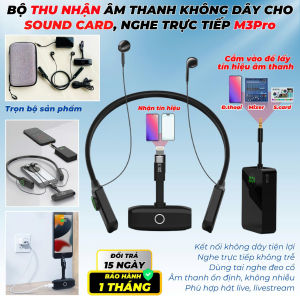 Tai Nghe Kèm Micro M3 Pro – Thu Âm Livestream Karaoke Gọn Nhẹ & Chuyên Nghiệp  Âm thanh rõ ràng trung thực