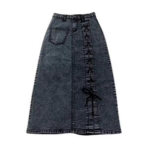 Rok Denim Skirt Long Nikita - ROK JEANS WANITA PREMIUM