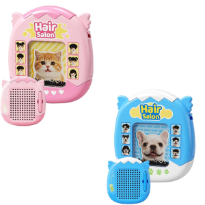 Jbmbhc\ud83d\udd253 Stk.\ud83d\udd25Bảng vẽ từ tính tóc 2 trong 1 Chó mèo Salon tự làm hạt Thép Đồ chơi tập vẽ viết xách tay dây buộc trẻ em Quà tặng