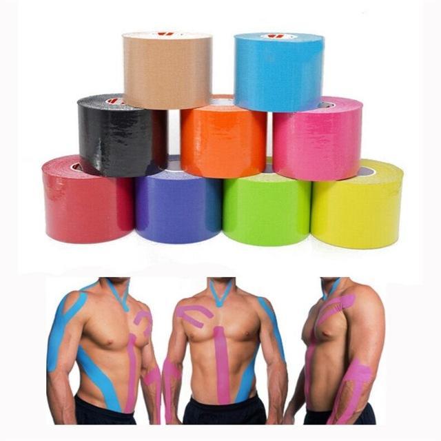 Paket hemat 6 Pcs. Kinesio Tape, Kinesiology Tape, Tepping For Sport Theraphy: sepakbola, ankle, pergelangan tangan kaki, jari : 5cm x 5m