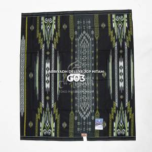 Sarung ARRIYADH Deluxe Motif JGB JGN JGP JKP SIK Jacquard Gunung Songket Print Hitam Warna