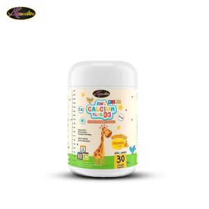 Auswelllife AWL Calcium Plus D3 แคลเซียมเด็ก แบบเคี้ยว calcium for kids ( 1 กระปุก 30 แคปซูล )