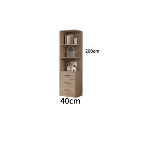 Wardrobe Sliding Door Drawers Sliding Wardrobe Walnut Cabinet Wardrobe Closet 3 Door Wardrobe with Drawers