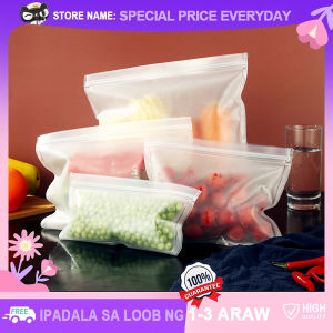 Frosting Food Storage Bags with Double Zipper Leakproof Reusable Japanese Original Food Fresh-keeping Bag Kitchen Freezer Snack Organizer Bag