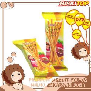 BISKITOP - CURRY STICK 60g Biskuit Kue Kering Stik Anak Dewasa Enak Renyah Biscuit Rasa