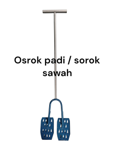 OSROK PADI  / SOROK PADI / GARUK PADI / PEMATUN SAWAH UKURAN pemangkas rumput pematun padi penyiang padisawah alat pertaniantanimatunpembersih rumput liar