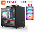 MS Sumtax Xun Titanium VP500 เคสคอมพิวเตอร์อลูมิเนียมอัลลอยด์แบบพกพามินิกล่องหลักด้านกระจกเมนบอร์ด m-atx โปร่งใส 迷你机箱. 