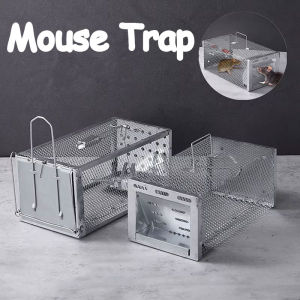 Household Metal Mousetrap Self-locking Mousetrap Safe Firm Iron Net Household Mouse Catcher Indoor Outdoor Rat Trap Rat Cage