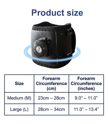T2P Adjustable Tennis Elbow Brace Support Strap Medical Grade Relief for Epicondylitis Tendonitis