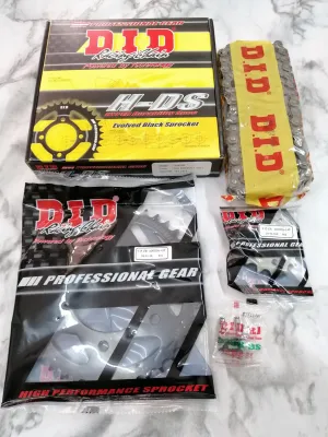 (100% ORIGINAL) DID 428HDS x 122L x 14T x 41T Y15-ZR /LC150 /Y15 / SPROCKET SET (HYPER DURABILITY SPEC )