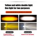 2 PCS Mini Driving Light White+Yellow Pair of Universal High quality led light Motorcycle HUKP Mini Driving Light. 