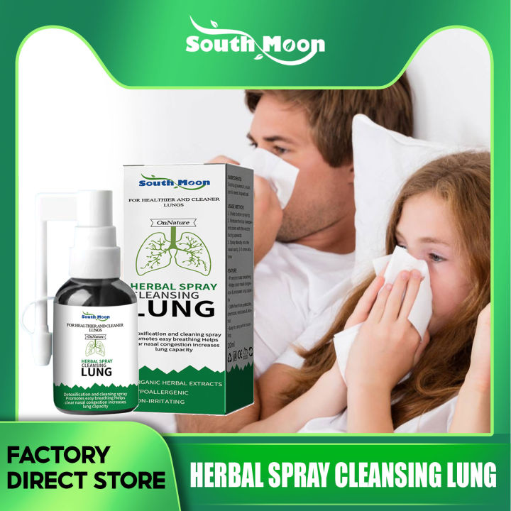 South Moon Spray Cleansing Lung Throat Spray Lung Cleaning ...