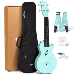 Enya Ukelele Soprano 4 Strings Carbon Fiber Guitar Ukulele 21 InchesNova U Mini Beginner Travel Ukulele includes Bag Strap spare strings Capo  ukelele original adultkids ukelele original on sale