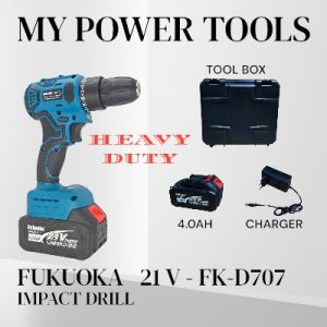 FUKUOKA BRUSHLESS MOTOR DUAL SPEED 10mm CORDLESS IMPACT DRILL HEAVY DUTY
