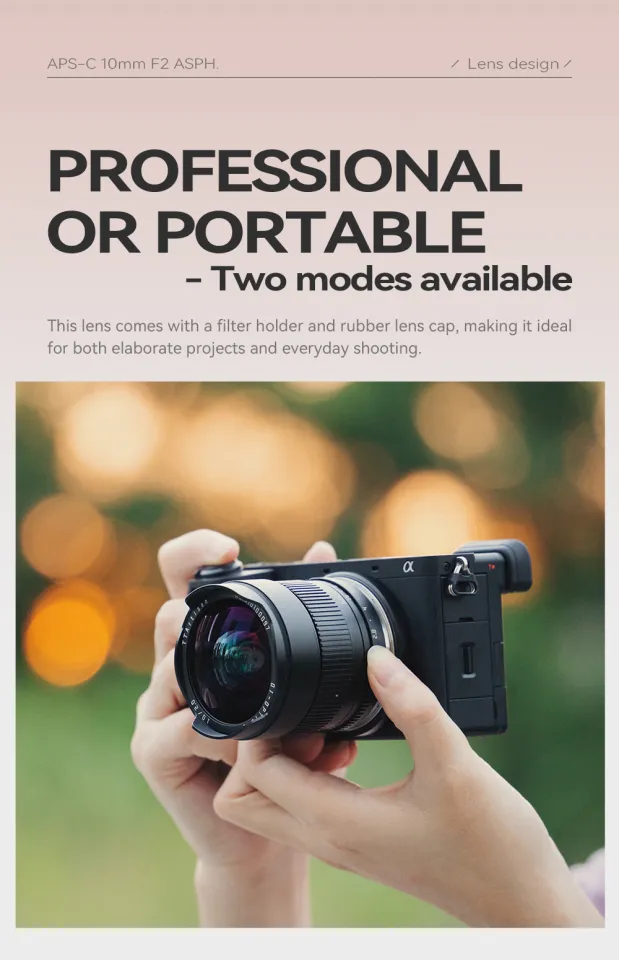 TTArtisan 10mm F2 APS-C ASPH Wide Angle Lens For Fujifilm Fuji X-Mount Camera - View #4