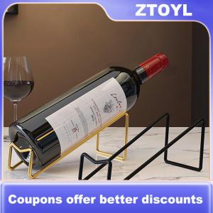【ZTOYL】 1 Pack Wine Bottle Rack Countertop Wine Bottle Display Rack Wine Storage Rack Simple Home Counter Decoration