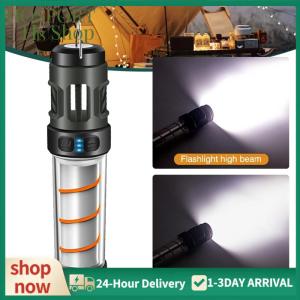 【HPS】 โคมไฟไล่ยุงชาร์จ USB LED Camping Lantern 5 เกียร์ปรับแสงนักฆ่ายุงสำหรับการผจญภัยกลางแจ้ง