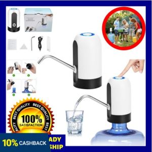 ALLSHOP Usb Rechargeable Electric Dispenser Bottle Water Pump Automatic Portable Travel Outdoor