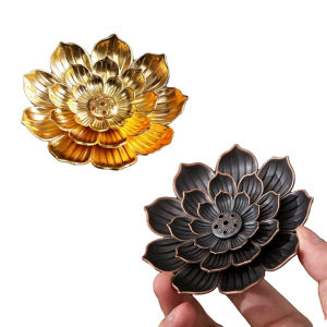 金属莲花香炉 线香插 香炉 檀香炉 Lotus Incense Burner/Insence Holder/Insense Coil/Insenso Stick Home Decoration Incense Stick Holder