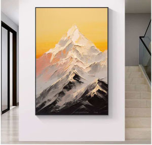 HIMALAYA35*50 Bedroom Dining Room Living Room Office Hotel Abstract Mountain peak scenery PaintiNG DESIGN