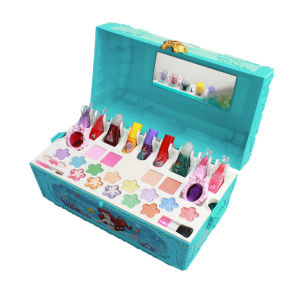 【SG Ready Stock】Mermaid Kids Non-toxic Make-up Kit🌸Children Pretend Play Toy Set👍Starfish Cosmetic Case✅Treasure Box Makeup Case✅Water Soluble✔️Safe for Kids✔️Nail Polish💅Eye Shadow✔️💄Blush✔️Glittering Eyeshadow✔️