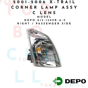 2001-2006 X-TRAIL CORNER LAMP ASSY C LENS DEPO-215-1599R-A-C RIGHT / PASSENGER SIDE