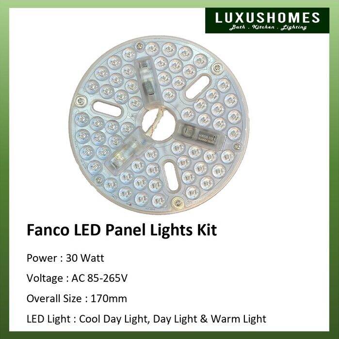 Fanco Original Ceiling Fan Light Kit LED 170mm Replacement Panel