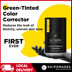 Lumin Instant Redness Corrector Green Tinted Color-correcting Cream Reduce Facial Redness Ideal For Blemish-prone Skin - SGPomades Official Retailer