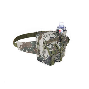 กระเป๋าคาดเอวผู้ชายยุทธวิธีกลางแจ้งไนลอนกันน้ำลายพรางกีฬาปีนเขาเดินเขากระเป๋าใส่โทรศัพท์ขวดน้ำสำหรับแคมป์อเนกประสงค์กระเป๋าคาดเอว