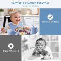 Baby Weaning Set, Silicone Baby Feeding Set(10 Pcs), Toddler Weaning Set with Adjustable Bib, Suction Bowl, Plate, Fork, Spoon, Water & Snack Cup Kit, Baby Led Weaning Kit for Babies and Kids. 