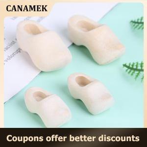 【 CANAMEK 】 1Pair 1 12 Dollhouse Miniature Wooden Shoes Simulation Model DIY Accessories