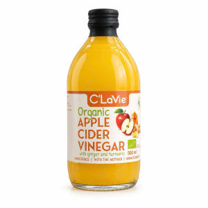 Giấm Táo Hữu Cơ Giấm Lựu Hữu Cơ CLAVIE Ý 500ml Hỗ Trợ Tiêu Hóa Thanh Lọc Cơ Thể