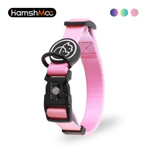 HamshMoc Adjustable Dog Collar with Gradient Ombre Pattern Pet Collar for Small Medium Large Dogs with Premium Soft Nylon 1