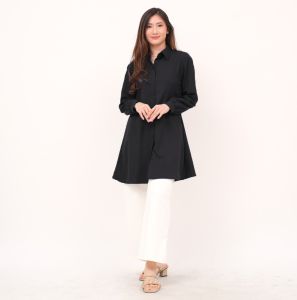 Nhm Baju Atasan Tunik Muslim Polos Wanita Kemeja Tunik Wanita