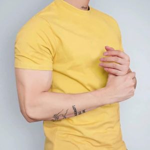 Áo thun CỔ TRÒN nam nữ kiểu trơn tay ngắn vải Cotton dày co dãn 4 chiều không ra Màu