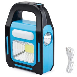 #9707 Camping lantern 3-in-1 solar USB rechargeable COB LED device charging waterproof emergency outdoor night fishing camping supplies