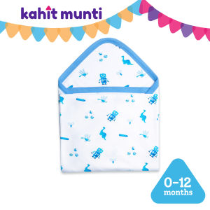 Kahit Munti - Receiving Blanket with Hood - (Kulay Bughaw - Boy)