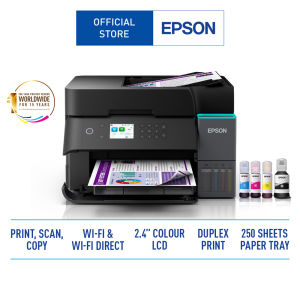 Epson EcoTank L6370 Color Duplex Wireless Inkjet All-in-One Printer with Duplex Print Function and 250-Sheet Paper Tray
