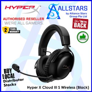 (ALLSTARS : No.1 Shop) HyperX Cloud III S Wireless Headset (Black) (2.4GHz + Bluetooth) (A59YZAA) (Warranty 2years with HyperX 8008861063)