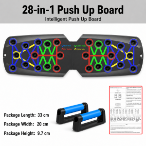 【CozyCasa】 Multifunction Push Up Board / Foldable Home Workout Training Board with Handles / Chest Shoulder Triceps
