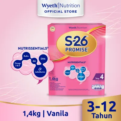 S-26 Promise Tahap 4 Susu Pertumbuhan Anak Usia 3 hingga 12 tahun Box 1400gr