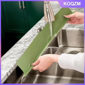 KOQZM 1pcs Silicone Kitchen Sink Water Splash Guard Washing Basin Anti-splash Stopper Waterproof Splatter Screen Bar Anti-water Board