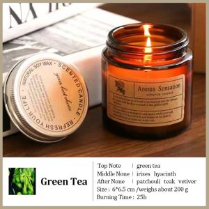 Scented candles home relaxing incense soothes the mind and aids sleep smoke free give gifts premium candlelight dinner sense of atmosphere long lasting fragrance plant soybean aromatherapy birthday gift souvenirs