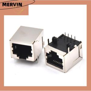 [MERVIN]💖[HOT SALE]🎈🎈 10Pcs set RJ45 Network Ethernet 8P 8C Female Socket Connectors 8Pin PCB Mount High Qulity