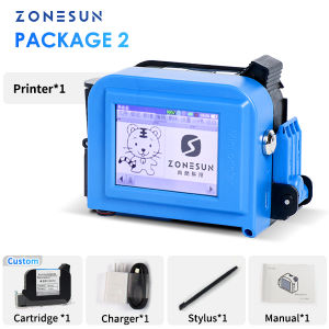ZONESUN ZS-DC1 Handheld Inkjet Printer Portable Date Coding Machine 12.7mm QR Code Barcode Batch Serial Number Bottles Packaging