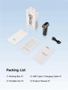 KICA JetFan Mini Blade Free Violent Turbine High-Speed Energy-Saving Fan with Ultra Long Range Outdoor Desktop Electric Fan Cooling Device 2024 New Model