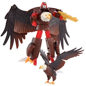 HOUCHU Tiger Eagle Transform Animals Robot Zoo Tiger Lion Elephant Deformation Action Figure Cool Toy ABS Plastic Model Transformation Toy Gift for Kids