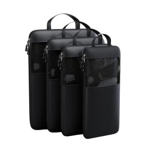 Expandable Compression Organizers Convenient Travel Packing Organizers Practical Compressible Luggage Cubes Set